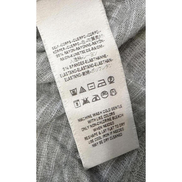 Free People Beach Boho Striped Oversized Dusty Sage Gauze Henley  Long Sleeve Sm - Picture 10 of 14